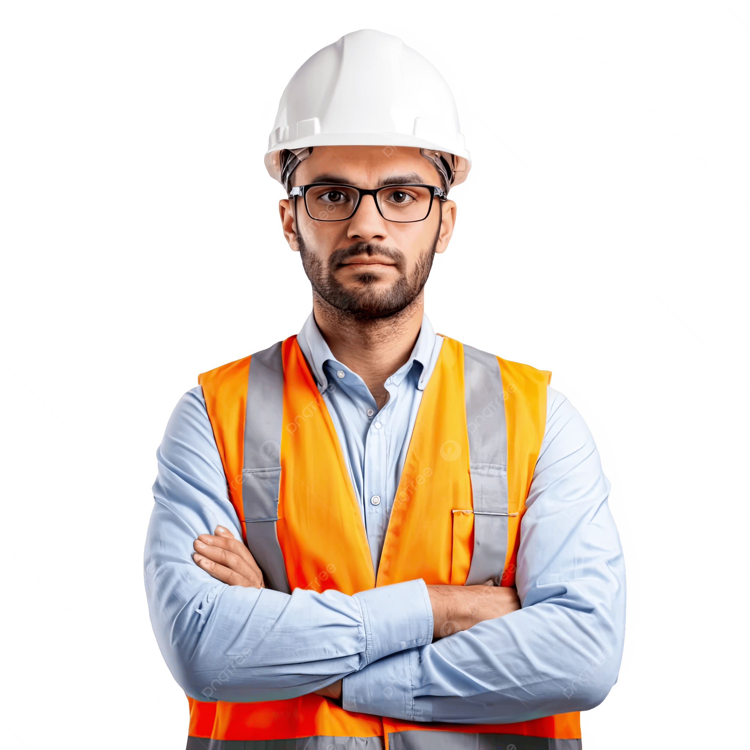 Pngtree Confident Construction Engineer In Safety Gear Png Image 20453966